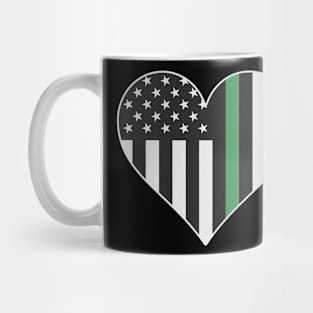 Military Border Patrol Thin Green Line Mug